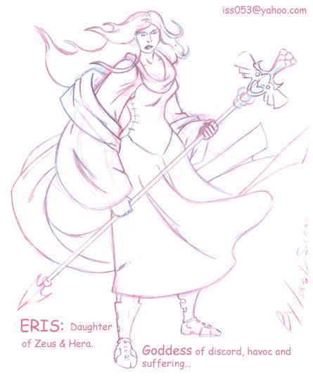 ERIS: Greek Goddess (Sketch), in Israel Algarin, S's (07) Myths: Greek